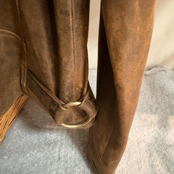 Frye Brown Studded Leather Jacket - Picture 4 of 4